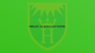 Henley CC Boys U15 Tigers