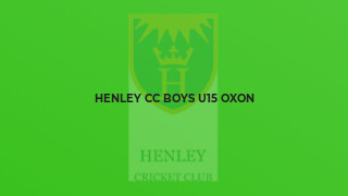 Henley CC Boys U15 Oxon