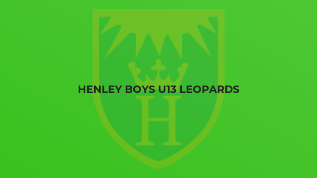 Henley Boys U13 Leopards