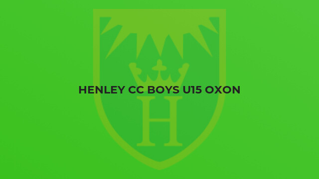Henley CC Boys U15 Oxon