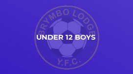 Under 12 Boys