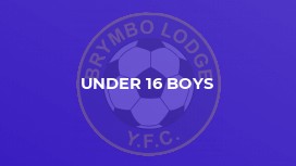 Under 16 Boys