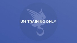 U16 Training Only