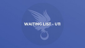 Waiting List - U11