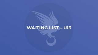 Waiting List - U13