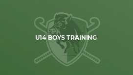 U14 Boys Training