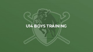 U14 Boys Training