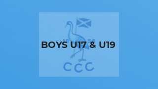 Boys U17 & U19