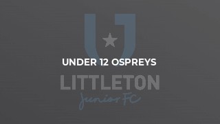 Under 12 Ospreys