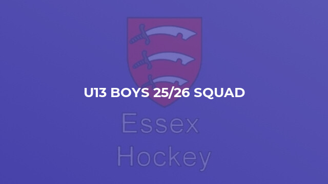 U13 Boys 25/26 Squad