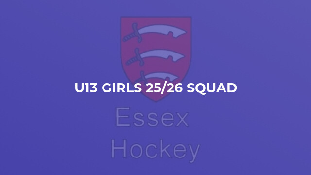 U13 Girls 25/26 Squad