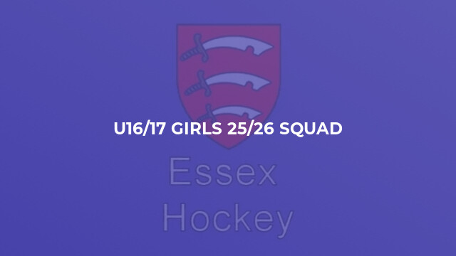 U16/17 Girls 25/26 Squad