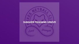 Summer Training U10/U11