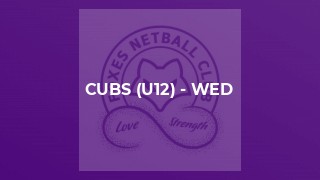 Cubs (U12) - Wed