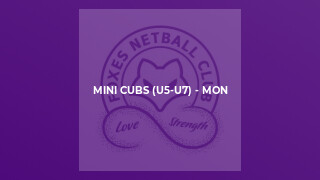 Mini Cubs (U5-U7) - Mon