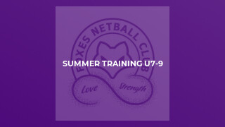 Summer Training U7-9