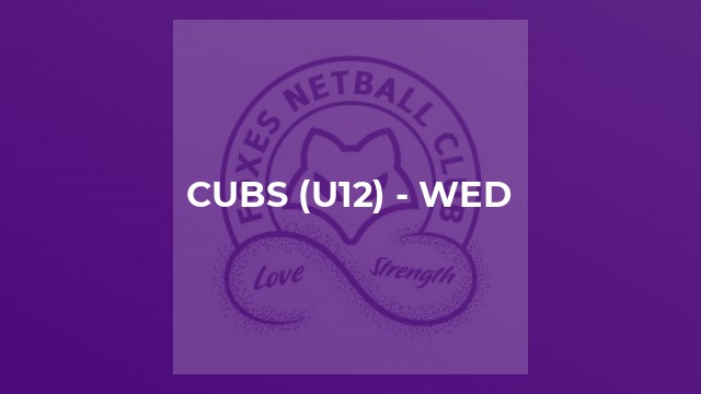 Cubs (U12) - Wed