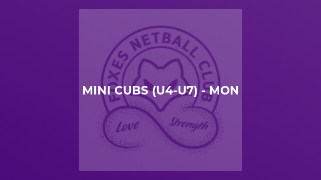 Mini Cubs (U4-U7) - Mon