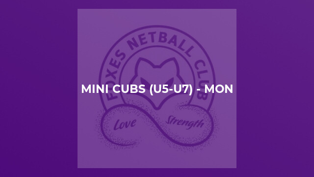 Mini Cubs (U5-U7) - Mon