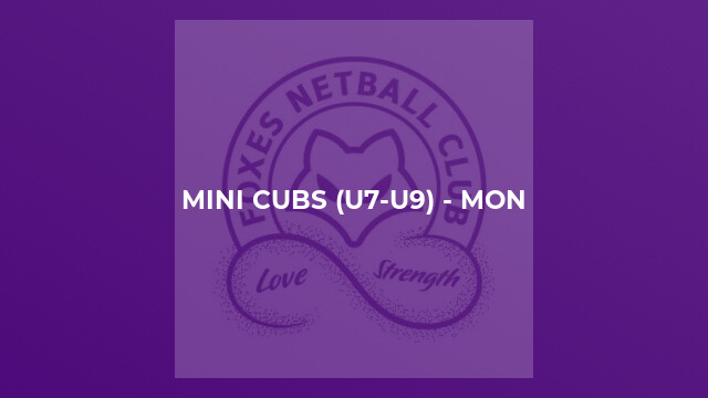 Mini Cubs (U7-U9) - Mon