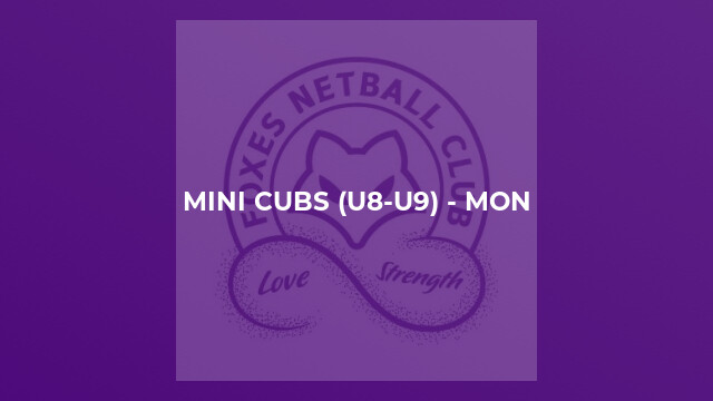 Mini Cubs (U8-U9) - Mon