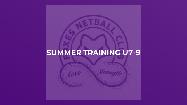 Summer Training U7-9