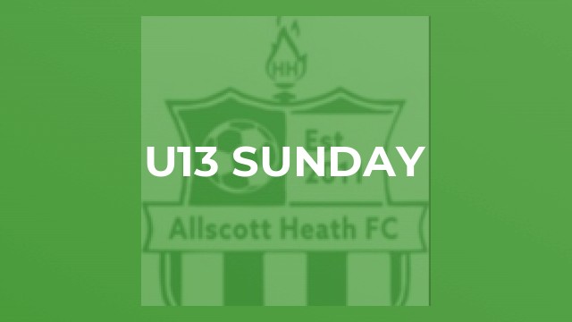 U13 Sunday