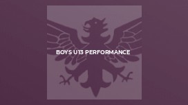 Boys U13 Performance