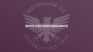 Boys U10 Performance