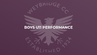 Boys U11 Performance