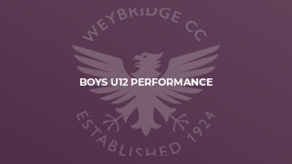 Boys U12 Performance