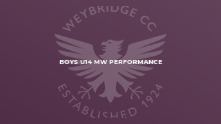 Boys U14 MW Performance