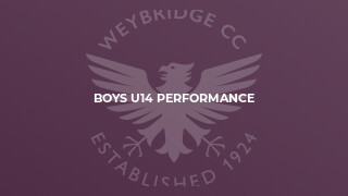 Boys U14 Performance