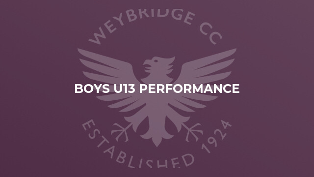 Boys U13 Performance