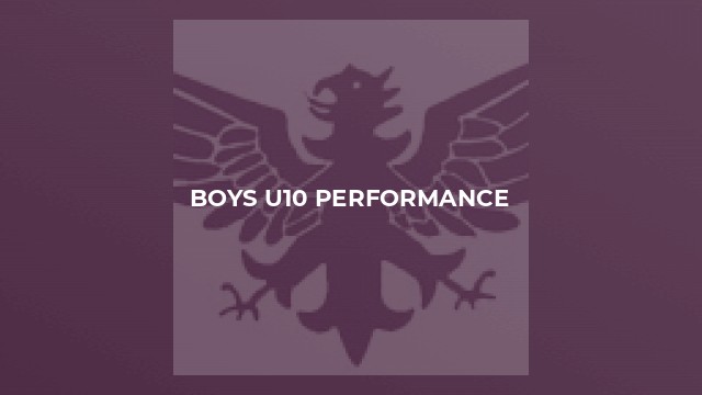 Boys U10 Performance