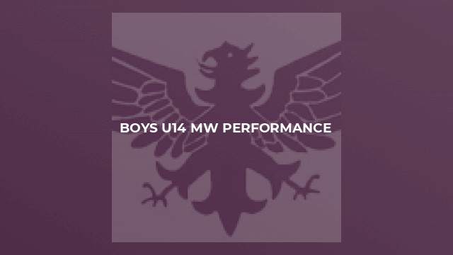 Boys U14 MW Performance