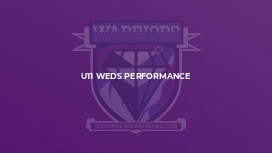 U11 Weds Performance