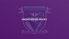 U16/3rds/4ths Anstey