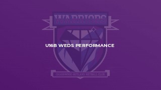 U16B Weds Performance