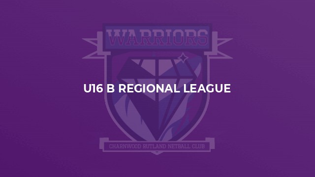 U16 B regional League