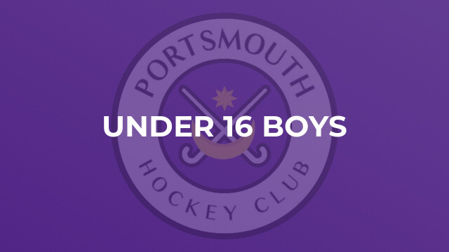Under 16 Boys