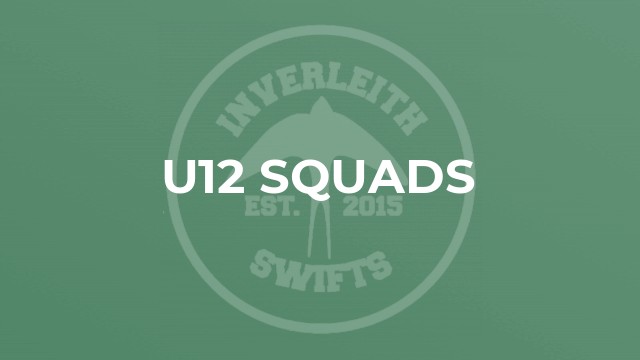 U12 Squads