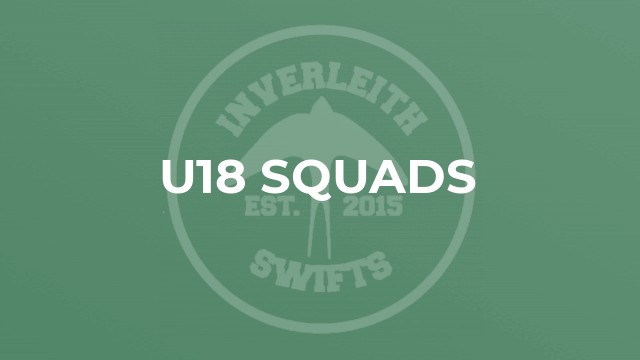 U18 Squads