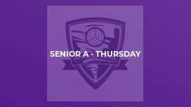 Senior A - Thursday