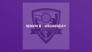 Senior B - Wednesday