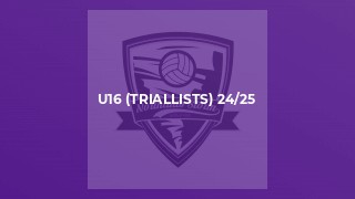 U16 (triallists) 24/25