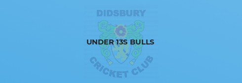 Didsbury Bulls v Alderley Edge u13s