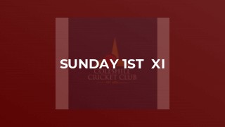 Sunday 1st  XI