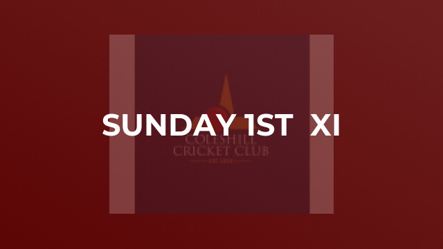 Sunday 1st  XI