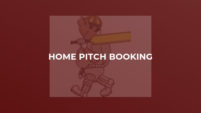 Home Pitch Booking